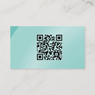 Qr-kod Måttlig vattenfärg Modern Neat Shaded Visitkort