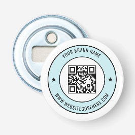 QR-kod med anpassad text Magnetisk varumärkesdesig Flasköppnare