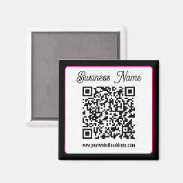 QR-kod med kursiv handskrift Magnet