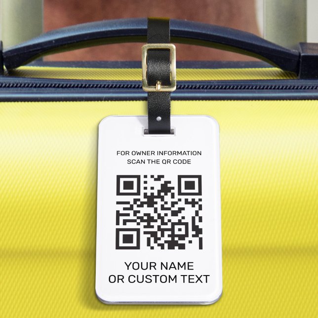QR-kod med text Bagagebricka (Skapare uppladdad)