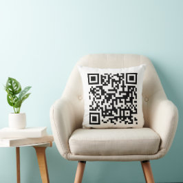 QR-kod - minimalistisk affärsverksamhet Kudde