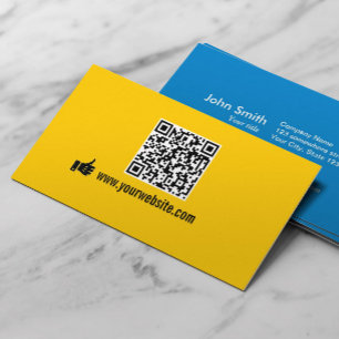 QR-kod - Minimalistisk marknadsföring Visitkort