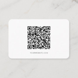 QR-kod, Minimalistisk modern, enkel, professionell Visitkort