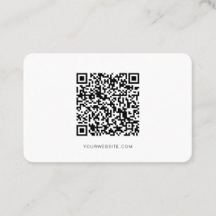 QR-kod, Minimalistisk modern, enkel, professionell Visitkort