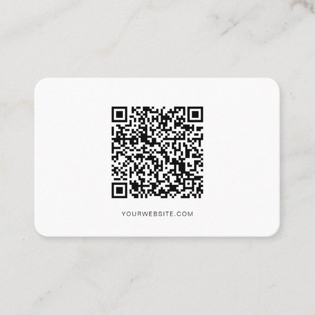 QR-kod, Minimalistisk modern, enkel, professionell Visitkort (Framsida)