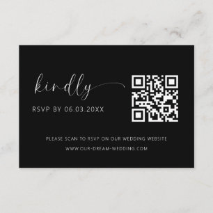 QR-kod: Minimalistisk OSA Bröllop webbplats Tilläggskort