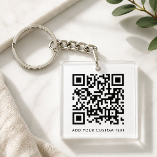 QR-kod Minimalistisk ren, enkel vit Anpassningsbar