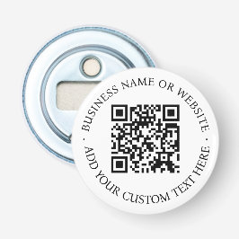 QR-kod | Minimalistisk ren, enkel, vit sökning Flasköppnare