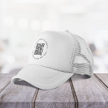 QR-kod - minimalistiskt rent, enkelt, vitt företag Keps<br><div class="desc">En enkel,  vit QR-kodmall i anpassningsbarna i ett modernt minimalistiskt stil som enkelt kan uppdateras med din QR-kod,  namn eller webbplats och anpassningsbar,  t.ex. skanna mig till.. #QRcode #hat #business</div>
