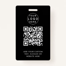 QR-kod | Modern Black Business Logotyp Event