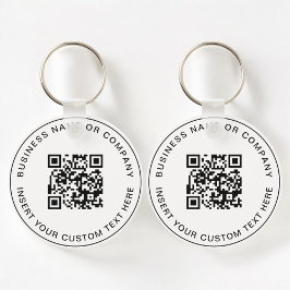 QR-kod Modern Business Minimalist Nyckelring
