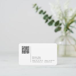 QR-kod modern minimal enkel professionell  Visitkort