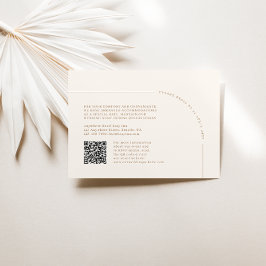 QR-kod Modern Minimalist Boho Arch-OSA kort