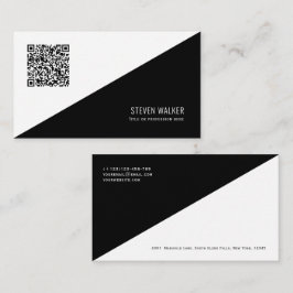 QR-kod Modern Minimalist Clean Professionell Busin Visitkort