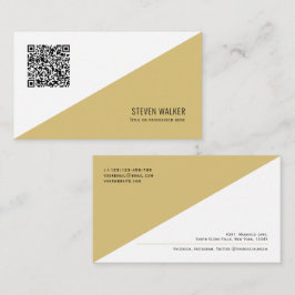 QR-kod Modern Minimalist Clean Professionell Busin Visitkort