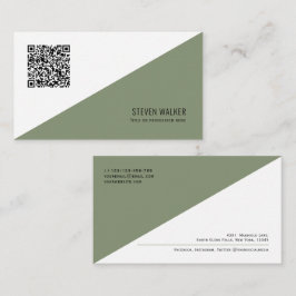 QR-kod Modern Minimalist Clean Professionell Busin Visitkort
