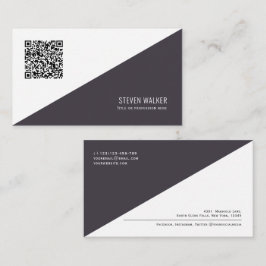 QR-kod Modern Minimalist Clean Professionell Busin Visitkort