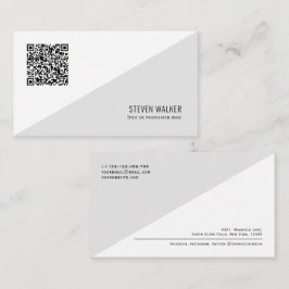 QR-kod Modern Minimalist Clean Professionell Busin Visitkort
