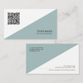 QR-kod Modern Minimalist Clean Professionell Busin Visitkort
