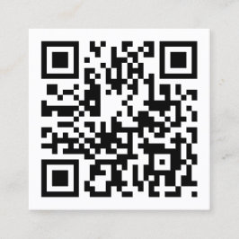 QR-kod Modern minimalist  Fyrkantigt Visitkort