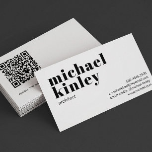 QR-kod modern minimalistisk professionell-frilansa Visitkort