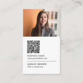 QR-kod Modern professionell real gods-foto Visitkort
