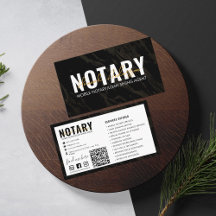 QR-kod | Modern svart marble Mobile Notary Public