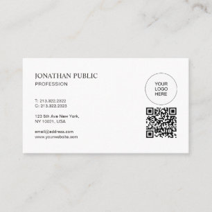 QR-kod Modern Uppdatera Din Logotyp Professionell Visitkort