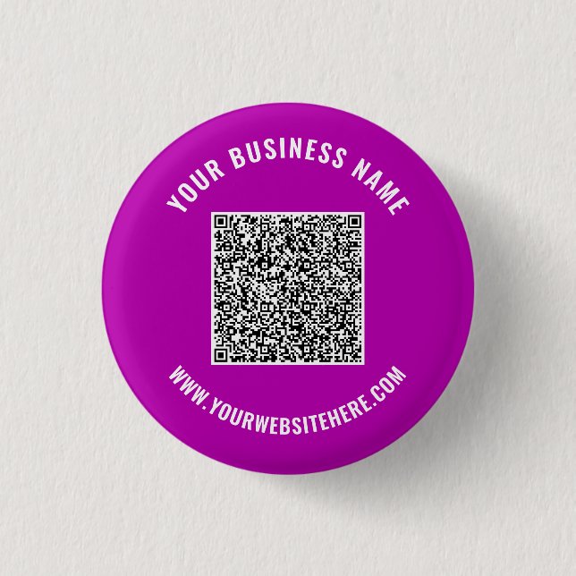 QR-kod Namn Webbplats Kampanjknapp Din Färg Knapp (Framsida)