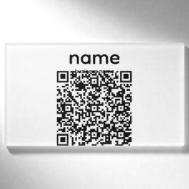 QR-kod Namnskylt