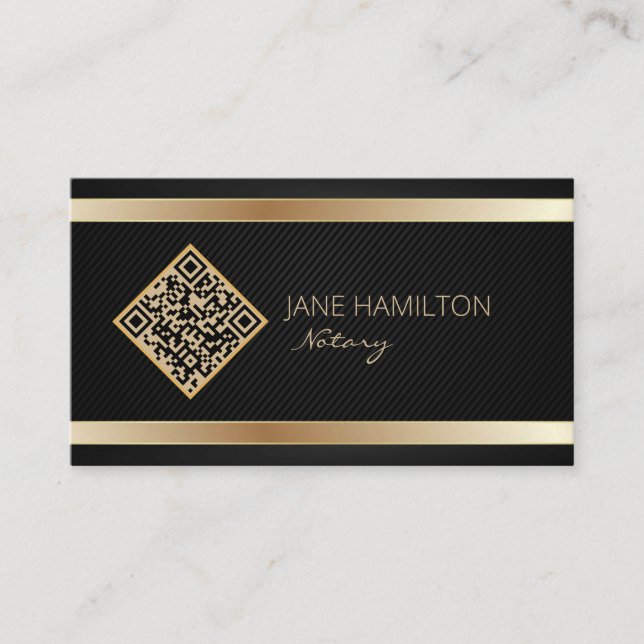 QR-kod Notary Signing Agent Visitkort (Framsida)