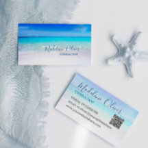 QR-kod Ocean Beach Sea Travel Aqua Blue Snyggt