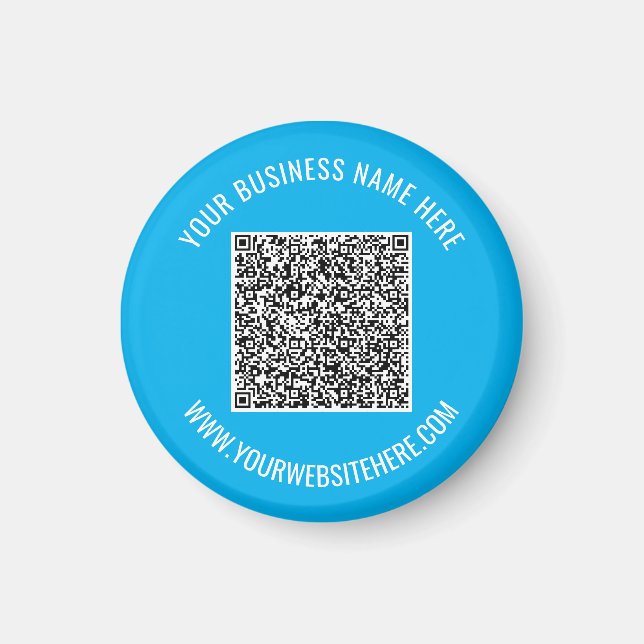 QR-kod och Anpassningsbar Professionell-magnet Magnet (Framsidan)