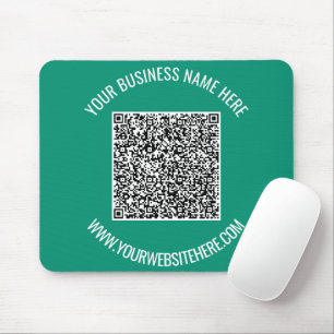 QR-kod och Anpassningsbar Text Främjande modern Musmatta