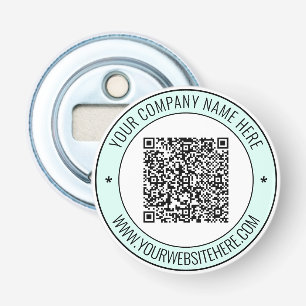 QR-kod och Anpassningsbar Text Magnetic Flaska-öpp Flasköppnare