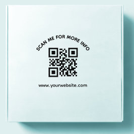QR-kod och anpassningsbar text runt etikett Stämpel