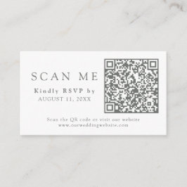 QR-kod och Bröllop webbplats Eucalyptus Bröllop OS Tilläggskort
