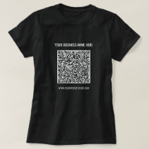 QR-kod och Business Info-Professionell T-Shirt