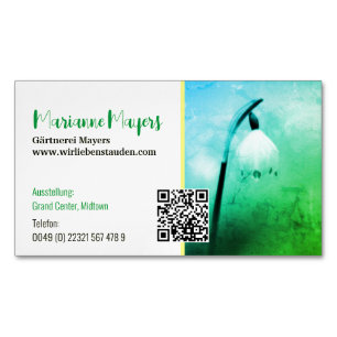 QR-kod och fotografering Magnetiska Visitkort