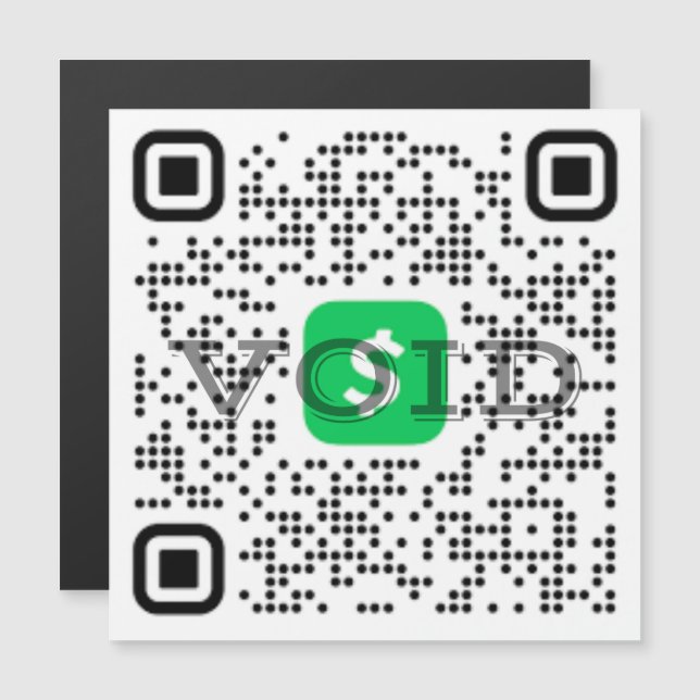 QR-kod Pengarar App Magnet (Fram/baksida)