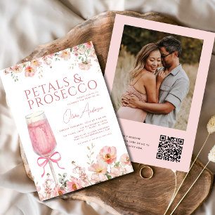 QR-kod Petals & Prosecco Photo Möhippa Inbjudningar