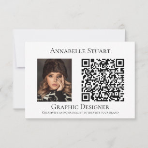 QR-kod Photo Business Company Large Tack Kort