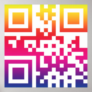 ☮ - QR-kod Poster