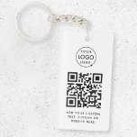 QR-kod | Professionell för enkel Logotyp för föret<br><div class="desc">En enkel QR-nyckelkedjemall för företag i anpassningsbarna i ett modernt minimalistiskt stil som lätt kan uppdateras med företagets logotyp,  QR-kod och anpassningsbar,  t.ex. skanna mig till.. #QRcode #logotyp #keychain #business #business</div>