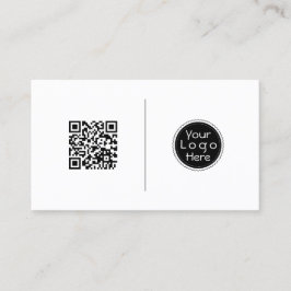 QR-kod, professionell minimalistisk social-media Visitkort