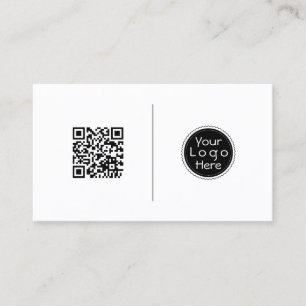 QR-kod, professionell minimalistisk social-media Visitkort