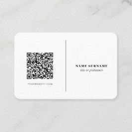 QR-kod, professionell minimalistisk social-media Visitkort
