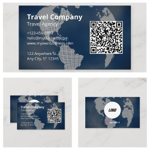 QR-kod Professionell Resebyrå Visitkort