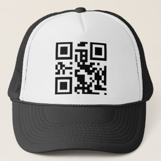 QR-kod "ring mig" lock Truckerkeps