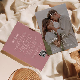 QR-kod, Ro budgetmonogramöverlägg för Bröllop Inbjudningar